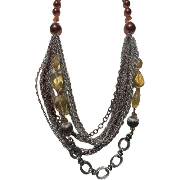 Chico's Multilayer Statement Necklace - Picture 7 of 13